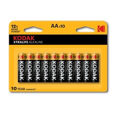 Щелочные батарейки Kodak XTRALIFE AA, 10 шт. цена и информация | Батарейки | kaup24.ee