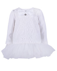 Белое кружевное платье для девочек Gulliver цена и информация | Платья для девочек | kaup24.ee