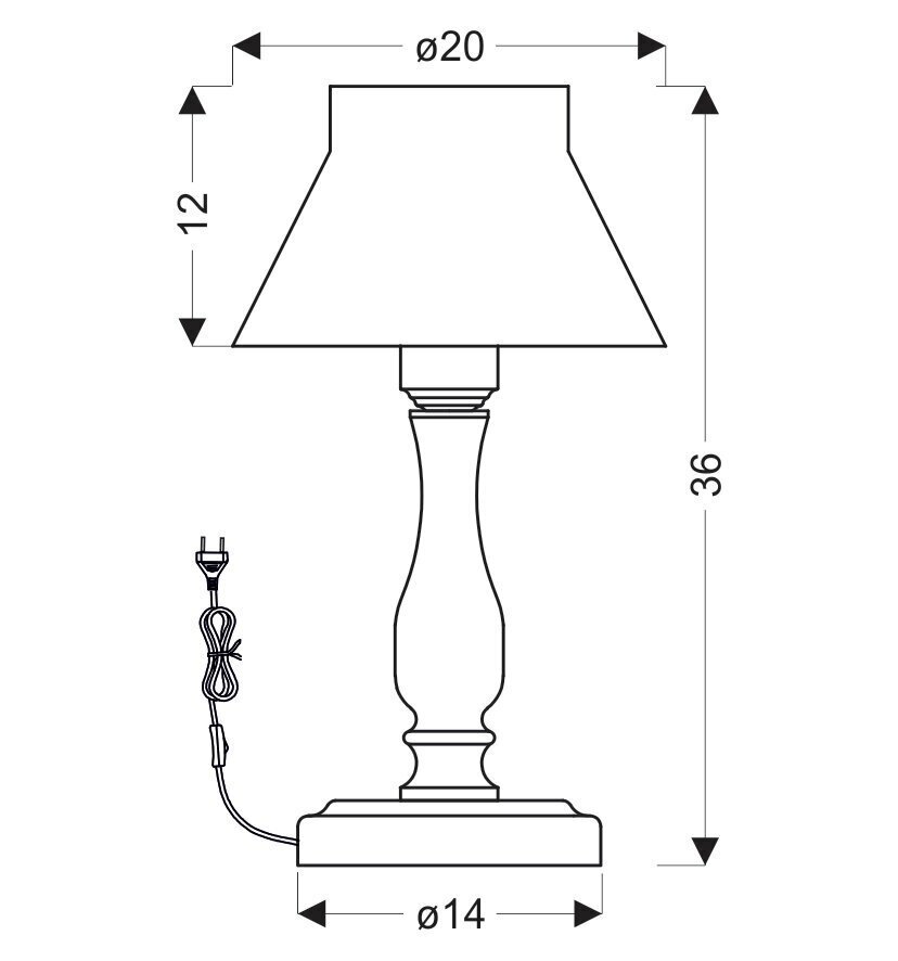 Candellux laevalgusti Zefir hind ja info | Laualambid | kaup24.ee