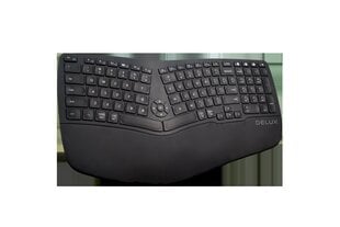 Delux GM902 wireless ergonomic keyboard 2.4G + BT 4.0 цена и информация | Клавиатуры | kaup24.ee