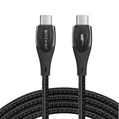 Кабель USB-C на USB-C BlitzWolf BW-FC1, 96 Вт, 5 А, 1.8 м (черный) цена и информация | Кабели для телефонов | kaup24.ee