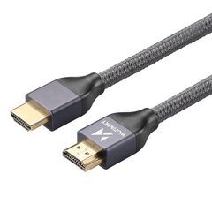 Wozinsky kaabel HDMI 2.1 8K 60 Hz 48 Gbps / 4K 120 Hz / 2K 144 Hz 1m silver (WHDMI-10) цена и информация | Кабели и провода | kaup24.ee