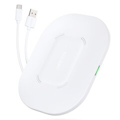 Choetech Qi 15W wireless charger + USB cable - USB Type C 1m white (T550-F-V2) hind ja info | Mobiiltelefonide laadijad | kaup24.ee