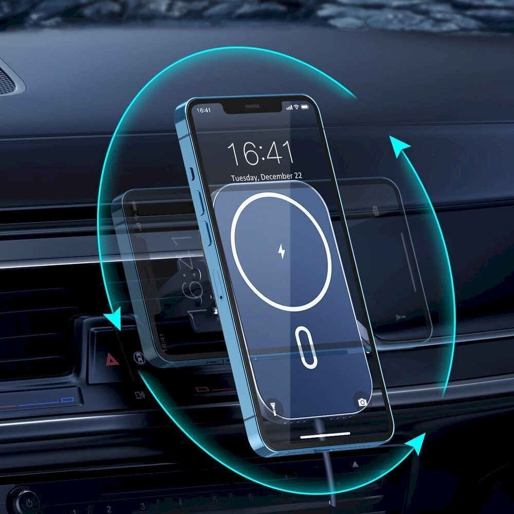 Choetech Car Magnetic Mount Inductive Qi Charger 15W T200-F hind ja info | Mobiiltelefonide laadijad | kaup24.ee