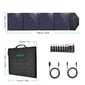 Choetech large foldable solar charger SC007 80W solar photovoltaic USB Type C (Power Delivery) / 2x USB (Quick Charge / 2,4A) цена и информация | Akupangad | kaup24.ee