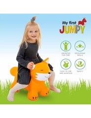 Hüppeloom lastele Rebane koos pumbaga, kollane, My First Jumpy цена и информация | Игрушки для малышей | kaup24.ee