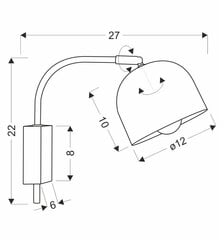 Candellux seinavalgusti Rupi hind ja info | Seinavalgustid | kaup24.ee