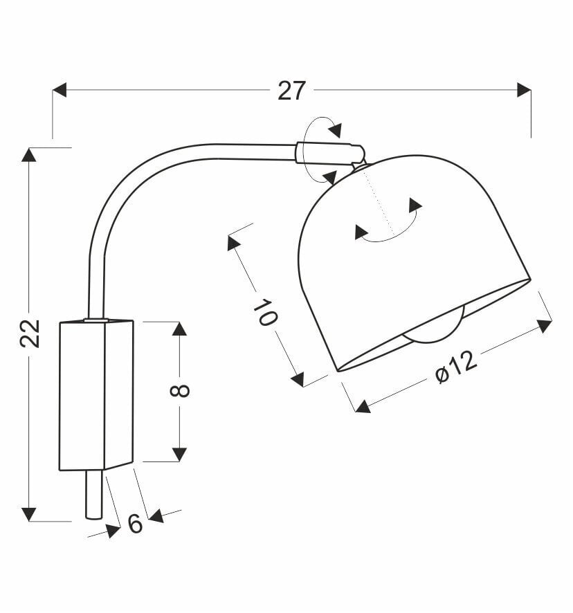 Candellux seinavalgusti Rupi hind ja info | Seinavalgustid | kaup24.ee