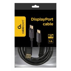 Кабель Gembird DisplayPort 1,8 м цена и информация | Кабели и провода | kaup24.ee