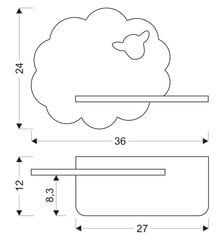 Candellux детский настенный светильник Sheep цена и информация | Candellux Мебель и домашний интерьер | kaup24.ee