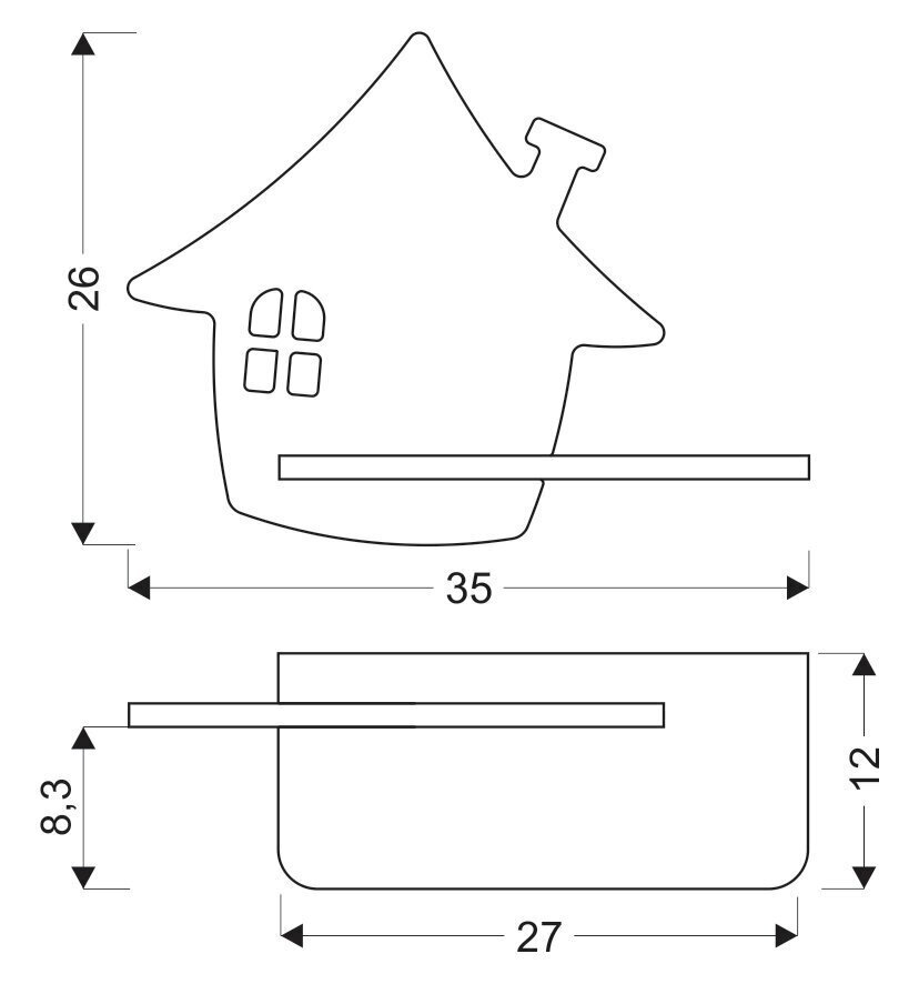 Candellux lighting valgusti House 21-84866 цена и информация | Seinavalgustid | kaup24.ee