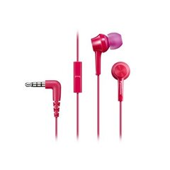 Kõrvaklapid Mikrofoniga Panasonic Corp. RP-TCM105E in-ear, roosa цена и информация | Наушники | kaup24.ee