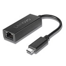 Lenovo Black, USB C to Ethernet Adapter цена и информация | Адаптеры и USB-hub | kaup24.ee