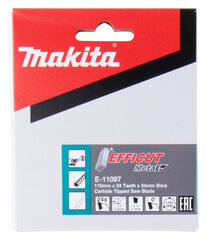 SAEKETAS 110x34MM, Z-24 EFFICUT METAL E-11097 Makita цена и информация | Механические инструменты | kaup24.ee