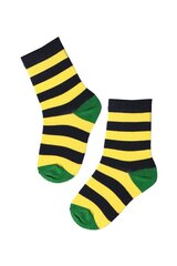 Детские хлопковые носки с полосатым узором черно-желтого цвета JOEL цена и информация | Носки, колготки для девочек | kaup24.ee