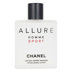 Raseerimisjärgne losjoon Chanel Allure Homme Sport 100 ml цена и информация | Парфюмированная косметика для мужчин | kaup24.ee