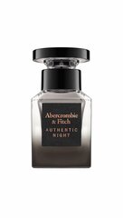 Tualettvesi Abercrombie & Fitch Authentic Night Man EDT 30 ML цена и информация | Мужские духи | kaup24.ee