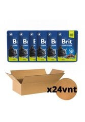 Konserv steriliseeritud kassidele lambalihaga Brit Premium, 24 x 100 g hind ja info | Konservid kassidele | kaup24.ee
