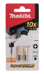 Торсионный наконечник Makita B-28466 T25-65мм (3) Dbl-End  цена и информация | Механические инструменты | kaup24.ee