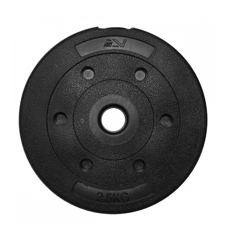 Kangiketas SportVida Rubbered Universal Disc 2.5 kg, 26 mm hind ja info | Hantlid, kangid, raskused | kaup24.ee