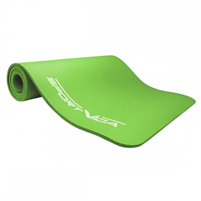 Treeningmatt SportVida NBR Thicker Non-Slip Exercise Mat 180x60x1.5 cm, roheline hind ja info | Joogamatid | kaup24.ee