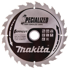 T.C.T saeketas, 235 x 2.2 x 30 mm, 20° T24 E-01909 Makita hind ja info | Elektrilised saed, mootorsaed ja tarvikud | kaup24.ee