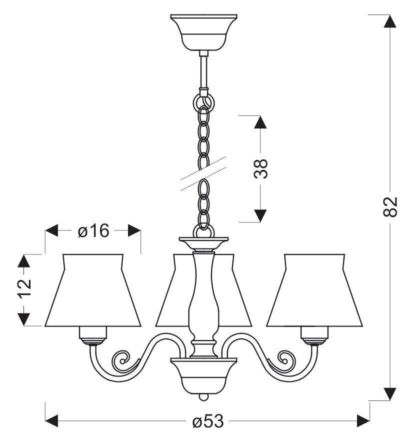 Candellux valgusti Zefir hind ja info | Rippvalgustid | kaup24.ee