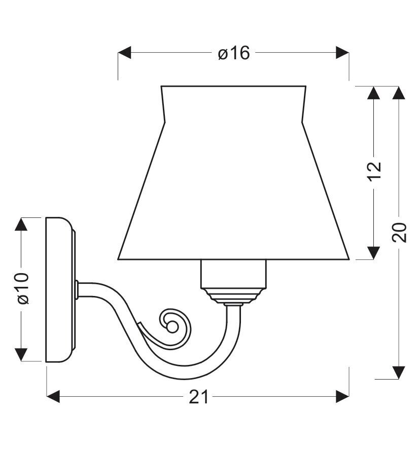 Candellux seinavalgusti Zefir hind ja info | Seinavalgustid | kaup24.ee