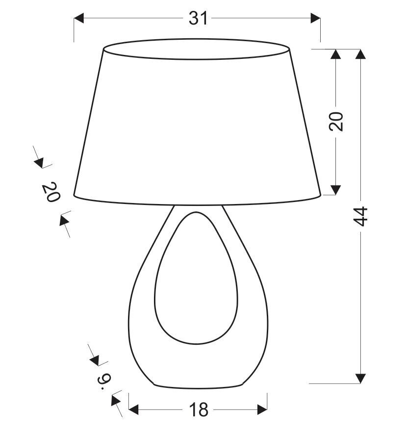 Laualamp Candellux Romano hind ja info | Laualambid | kaup24.ee