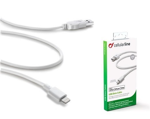 CELLULARLINE LIGHTNING-USB CABLE MADE hind ja info | Mobiiltelefonide kaablid | kaup24.ee
