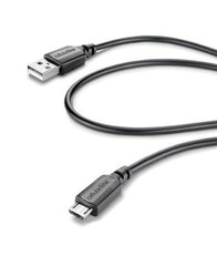 CELLULARLINE MICROUSB USB DATA CBL 115CM hind ja info | Mobiiltelefonide kaablid | kaup24.ee