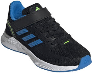 Adidas Jalatsid Runfalcon 2.0 El K Black Blue GV7752 GV7752/12.5K цена и информация | Детская спортивная обувь | kaup24.ee