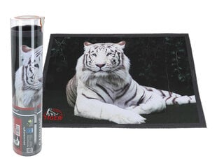 Lauakate Valge tiiger, 40 x 29.5 cm hind ja info | Laudlinad, lauamatid, servjetid | kaup24.ee