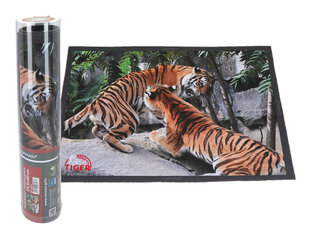 Настольный коврик Два тигра, 40 × 29.5 см цена и информация | Скатерти, салфетки | kaup24.ee