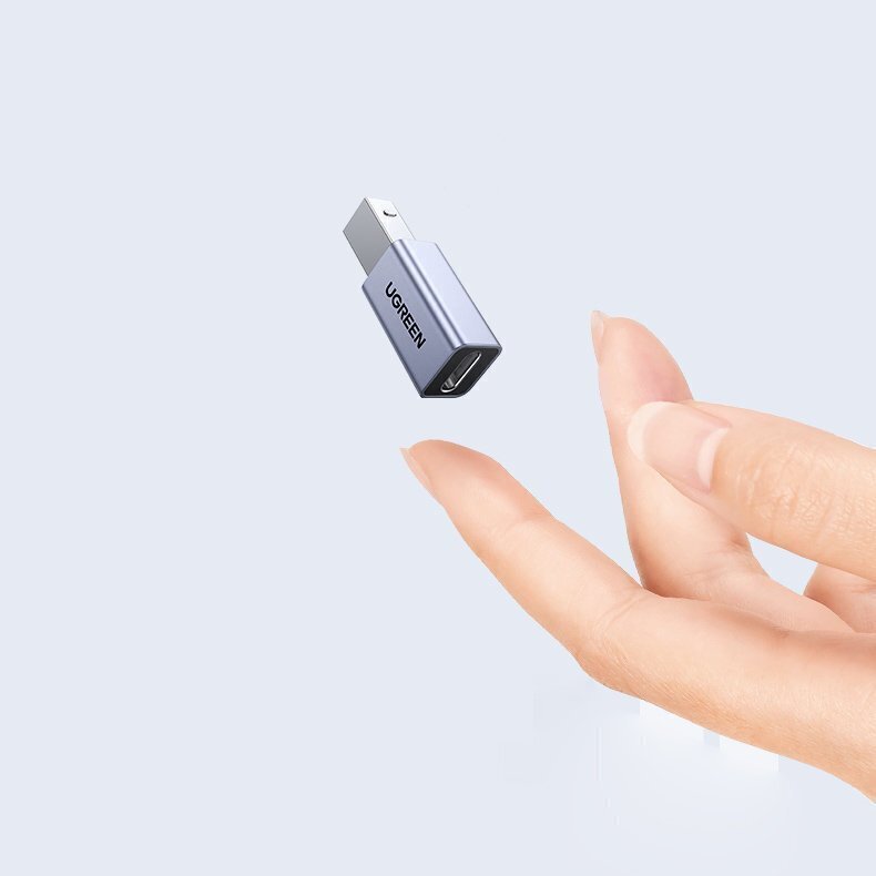 Ugreen adapter USB-C USB-B-le, hall hind ja info | Mobiiltelefonide kaablid | kaup24.ee