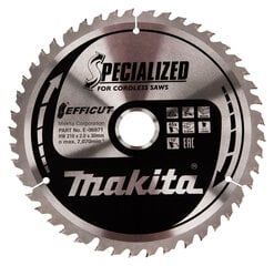 T.C.T saeketas 216 x 30 x 2.0 mm, 10°, Z-45 Makita E-06971 цена и информация | Пилы, циркулярные станки | kaup24.ee