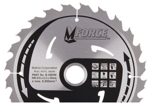 B-08090 TCT Пильный диск M-FORCE 235X2.3X30mm 15 ° T24 Makita цена и информация | Механические инструменты | kaup24.ee