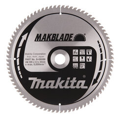 B-09086 TCT Пильный диск MAKBLADE 305X2.3X30mm 5 ° T80 Makita цена и информация | Механические инструменты | kaup24.ee