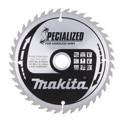 T.C.T saeketas 165X1.6X20mm 18° T40 B-09248 Makita цена и информация | Механические инструменты | kaup24.ee