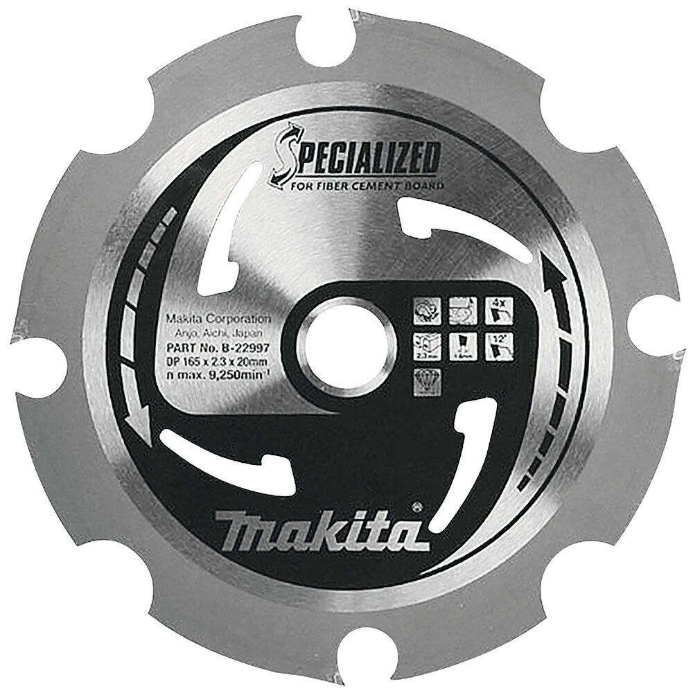 T.C.T saeketas 165X2.3X20mm 12° T4 B-22997 Makita цена и информация | Käsitööriistad | kaup24.ee