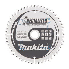 Пильный специализированный диск Makita B-29452 TCT, 165х1.45х20 мм, 5° T52  цена и информация | Механические инструменты | kaup24.ee