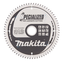 T.C.T saeketas 216X2.5X30mm 5° T72 B-29474 Makita цена и информация | Механические инструменты | kaup24.ee