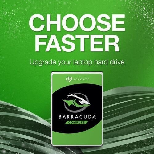 Seagate — BarraCuda, 1 ТБ, 2,5'' 128 МБ ST1000LM048 цена и информация | Sisemised kõvakettad (HDD, SSD, Hybrid) | kaup24.ee