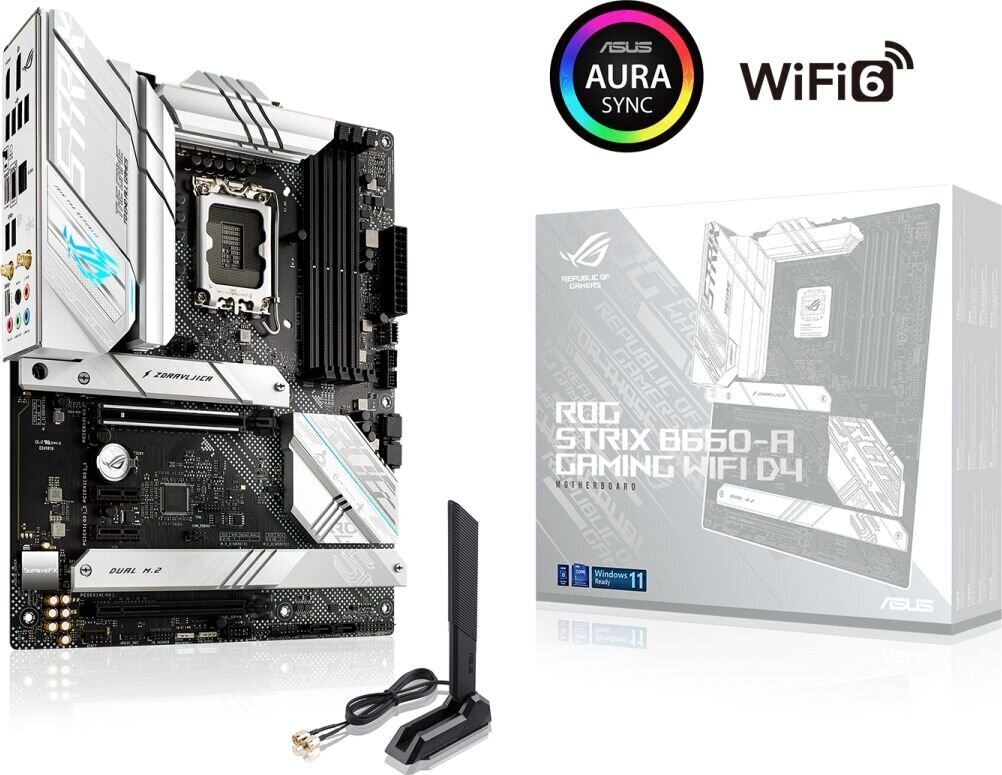 Emaplaat Asus Rog STRIX B660-A Gaming Wifi D4 цена и информация | Emaplaadid | kaup24.ee