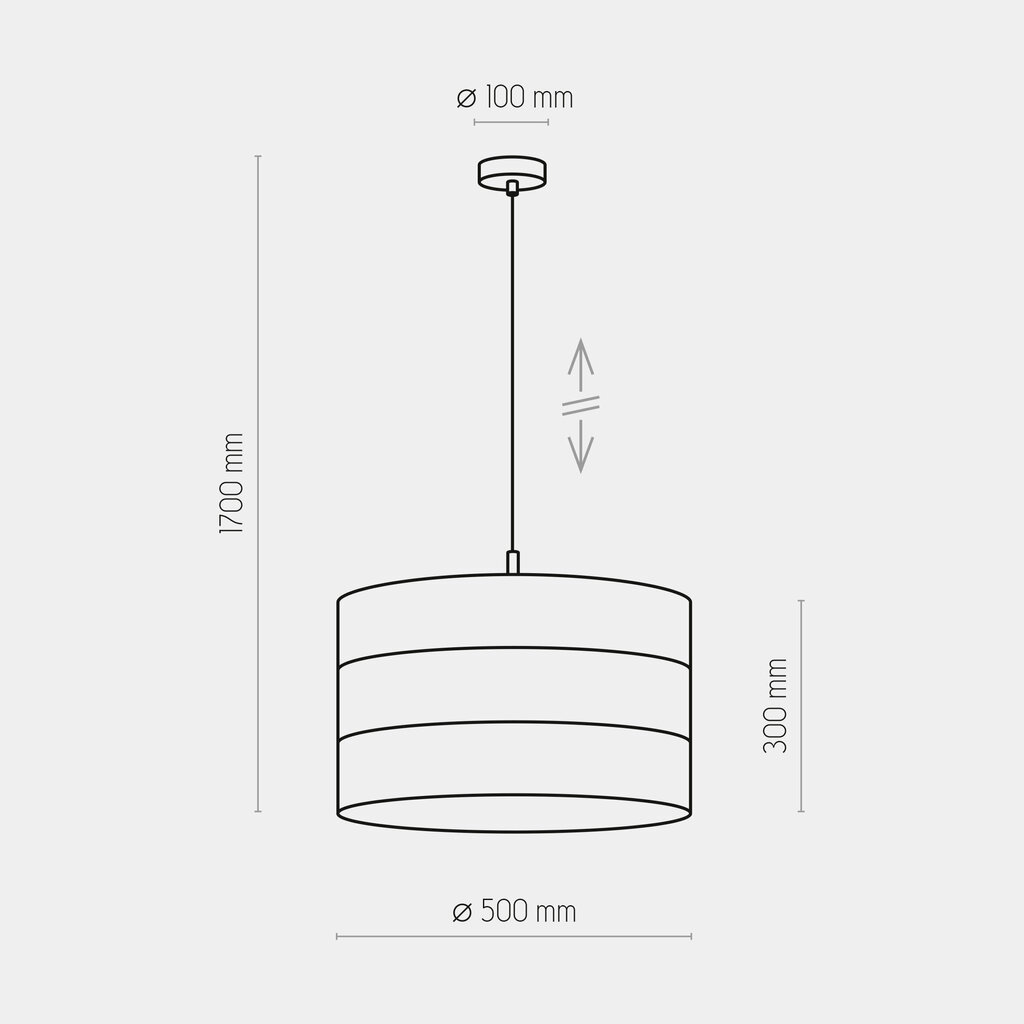 TK Lighting rippvalgusti Tago Black 3211 цена и информация | Rippvalgustid | kaup24.ee