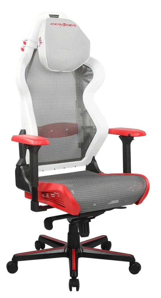 Mänguritool, DXRacer Air R1S-WRNG, must/valge/hall/punane цена и информация | Kontoritoolid | kaup24.ee