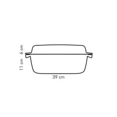 Kaanega ahjuvorm Tescoma Premium, 39x22 cm hind ja info | Ahjuvormid ja küpsetustarvikud | kaup24.ee