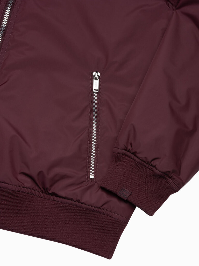 Meeste bomber jope Ombre C538 bordo hind ja info | Meeste joped | kaup24.ee