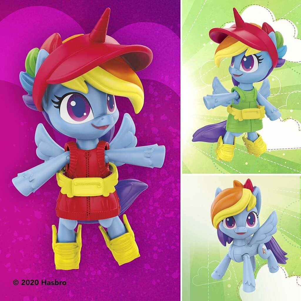 Nukk My Little Pony - Smashion Fashion - Rainbow Dash - 9 tk (10 cm) цена и информация | Tüdrukute mänguasjad | kaup24.ee