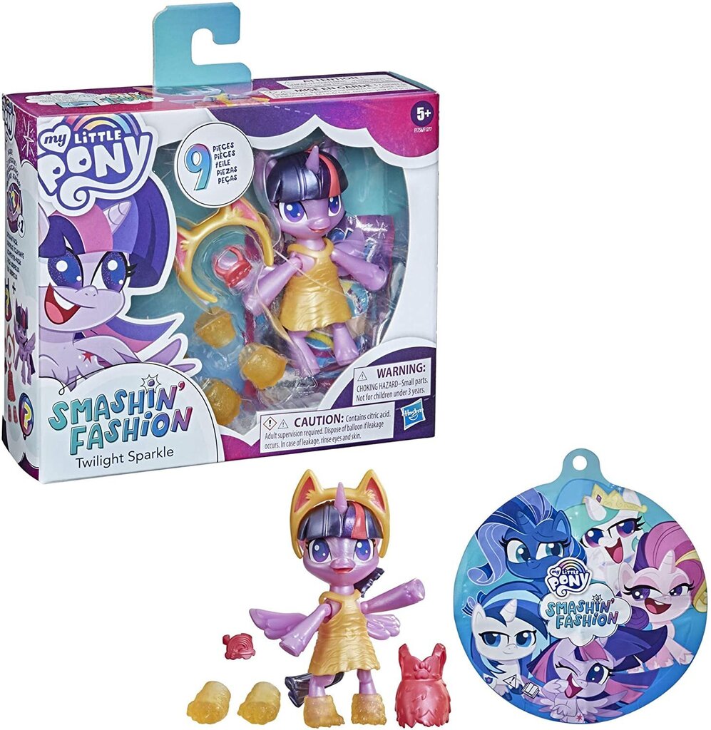 Nukk My Little Pony - Smashion Fashion - Twilling Sparkle - 9 tk (10 cm) цена и информация | Tüdrukute mänguasjad | kaup24.ee